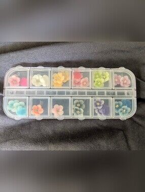 Acrylic Flowers - Assorted Pastel Colors